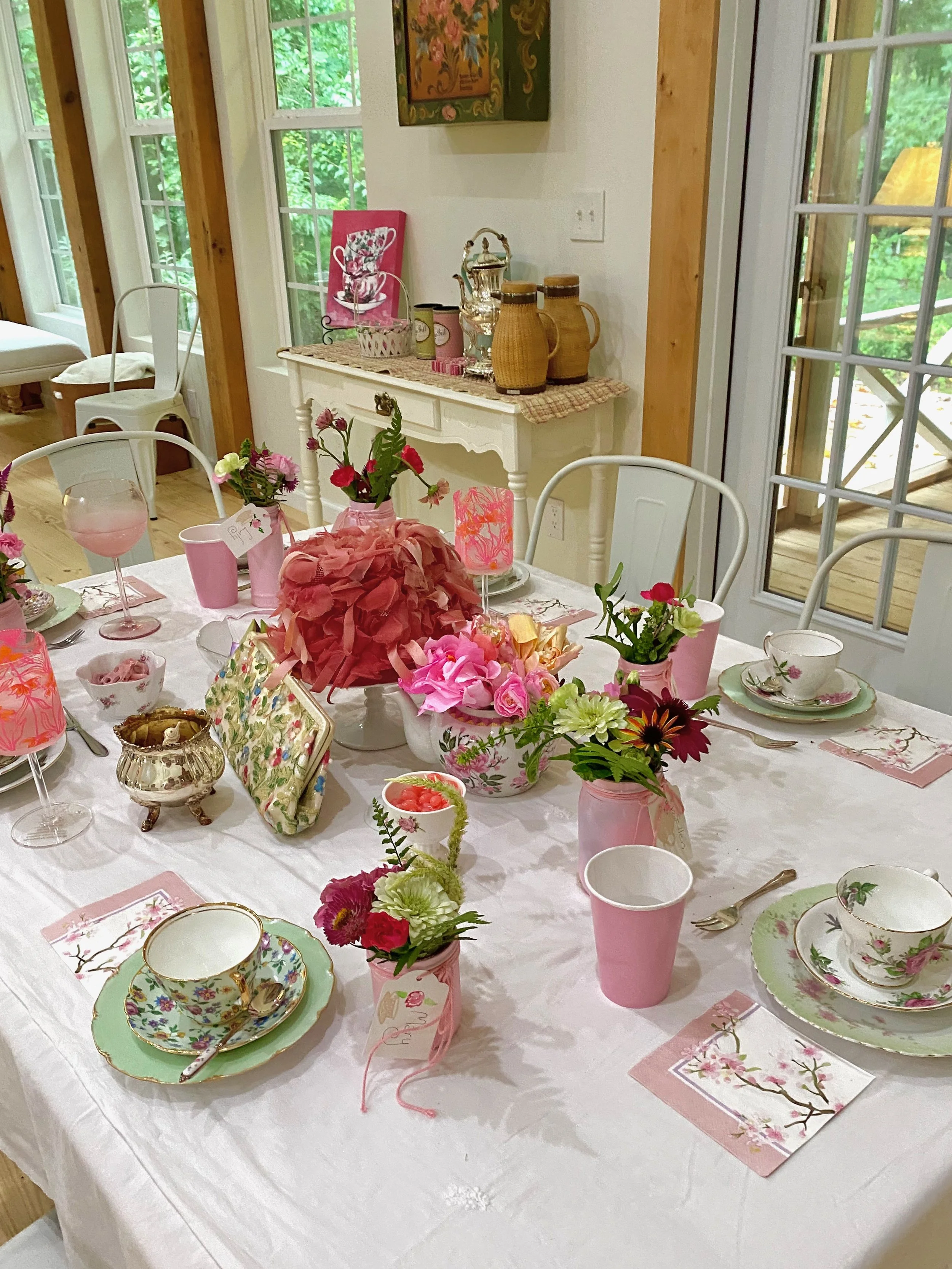 Pink Tea and Cake Sharing Party at Paradise Meadows, Signal